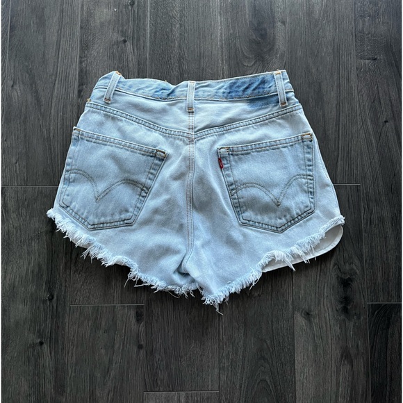 Levi’s Regular Fit Ripped Jean Shorts - Picture 2 of 2